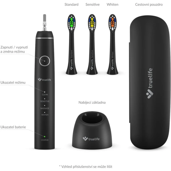 TrueLife SonicBrush Compact Black - Zubné kefky - Obrázok IDVH100501