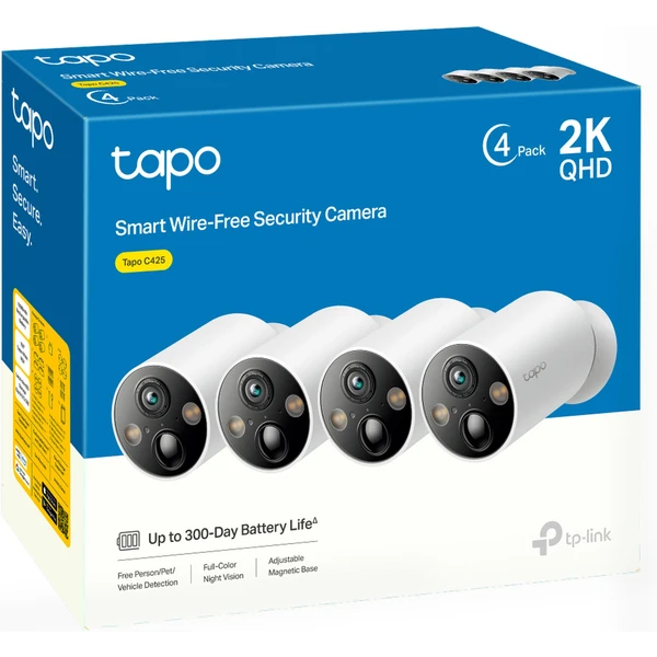 TP-Link Tapo C425 4 ks biela - IP kamery - Obrázok IEF5000J01