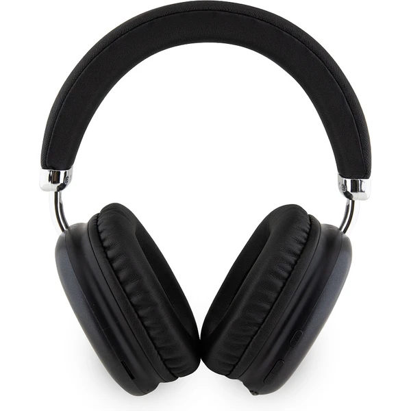 Guess PU Leather 4G Triangle Logo Bluetooth Stereo Headphone čierne - Slúchadlá - Obrázok IER2000N01