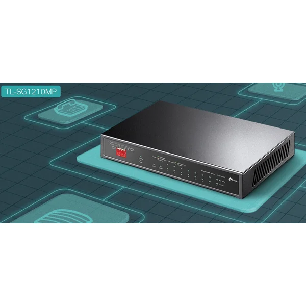 TP-LINK TL-SG1210MP switch - Switche - Obrázok IERJF00101