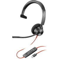 Poly Blackwire 3310 Monaural USB-C Headset +USB-C/A Adapter - Slúchadlá