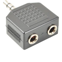 PremiumCord 3,5mm/2x 3,5mm redukcia čierna - Káble a redukcie