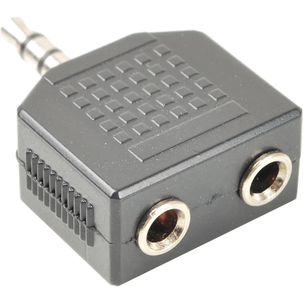 PremiumCord 3,5mm/2x 3,5mm redukcia čierna - Káble a redukcie - Hlavný obrázok