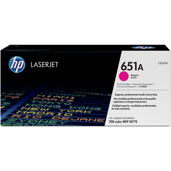 HP CE343A č. 651A Purpurová originálna - Tonery - Hlavný obrázok
