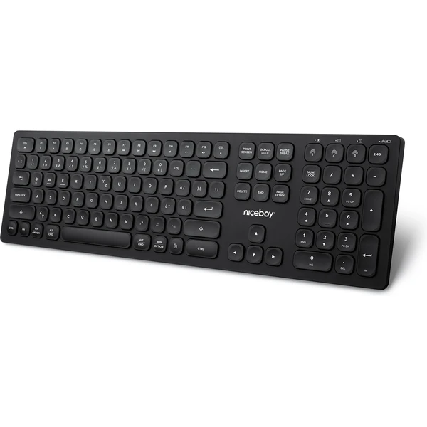 Niceboy Office K30 bezdrôtová klávesnica (CZ/SK) čierna - Klávesnice - Hlavný obrázok