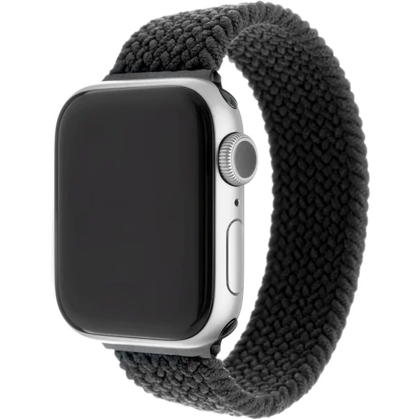 FIXED prevliekací nylonový remienok Apple Watch 42/44mm XL čierny - Remienky - Hlavný obrázok