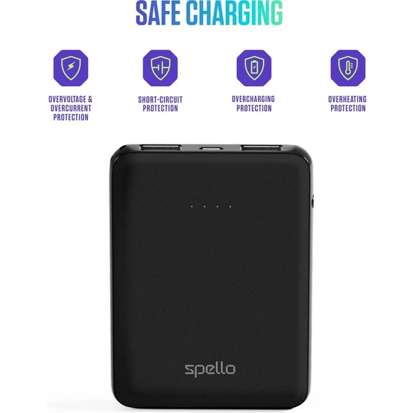 Spello Pocket powerbanka (10W) 5000mAh čierna - Powerbanky - Obrázok IGPD000K01