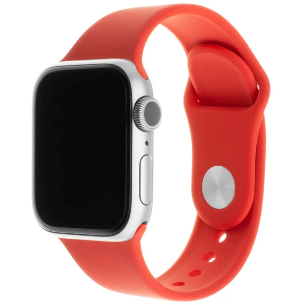 FIXED Silicone Strap silikónový remienok set Apple Watch 42 mm/44 mm červený - Remienky - Hlavný obrázok