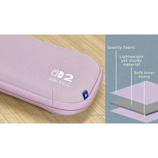HORI púzdro Slim Tough Pouch Cozy Levander (NSW/NSW2/OLED) fialové - Puzdra - Obrázok IGYL000K01