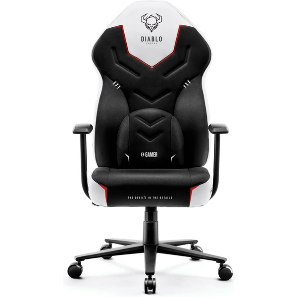 Diablo X-Gamer 2.0 Normal Size herná stolička čierno-biela  - Stoličky - Hlavný obrázok