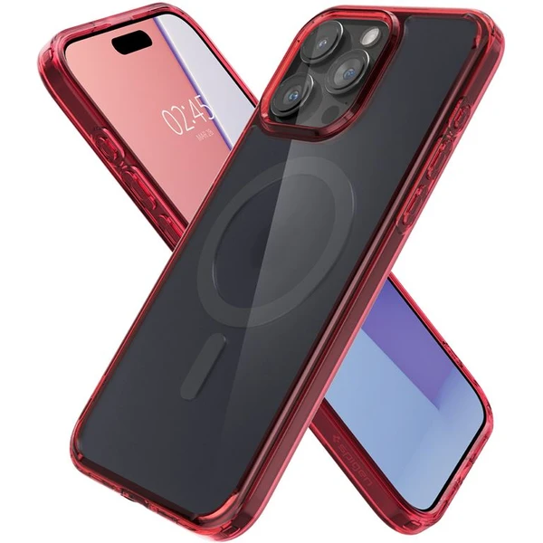 Spigen Ultra Hybrid MagFit kryt iPhone 15 Pro červený - Puzdra - Obrázok IIHA000601