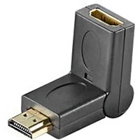 PremiumCord HDMI/HDMI redukcia so zahnutým konektorom čierna - Káble a redukcie