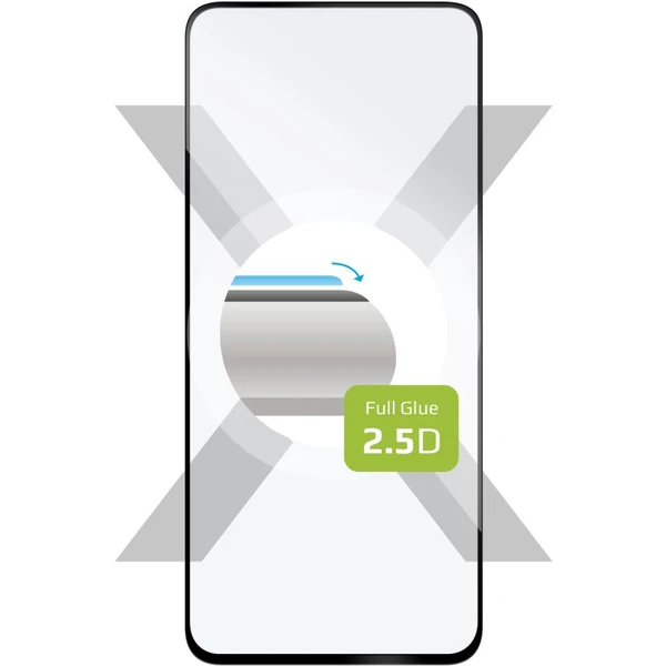 FIXED 2,5D Full-Cover tvrdené sklo Motorola Moto G04/G24/G04s/E14 čierne - Ochranné fólie a sklo - Hlavný obrázok
