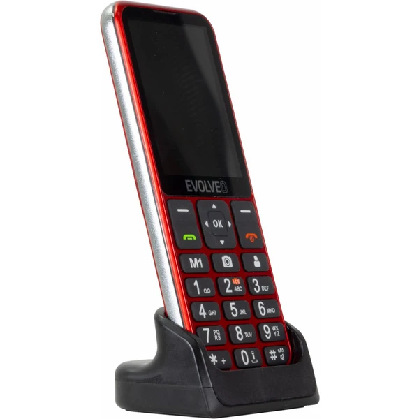 EVOLVEO EasyPhone LT s nabíjacím stojanom červený - Mobilné telefóny - Obrázok IJQ6700301