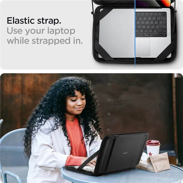 Spigen Rugged Armor Pro púzdro MacBook Pro 16" M4 2024/M3 2023/M2 2023/M1 2021 čierne - Puzdra - Obrázok IKEZ600301