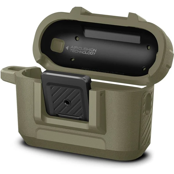 Spigen Lock Fit odolné púzdro Apple AirPods Pro 2 gen. vintage khaki - Puzdra - Obrázok IKK0000N01