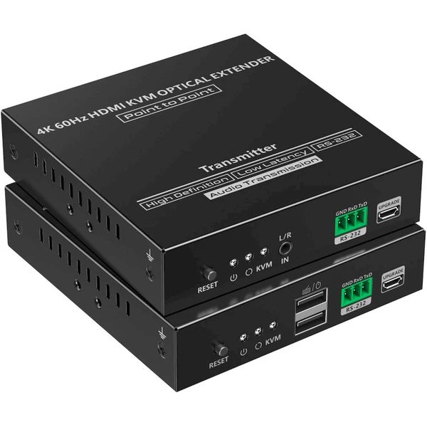 PremiumCord Optický HDMI KVM extender 4K @ 60Hz 4:4:4 až na 40km - Ostatné - Obrázok IKNF000K01