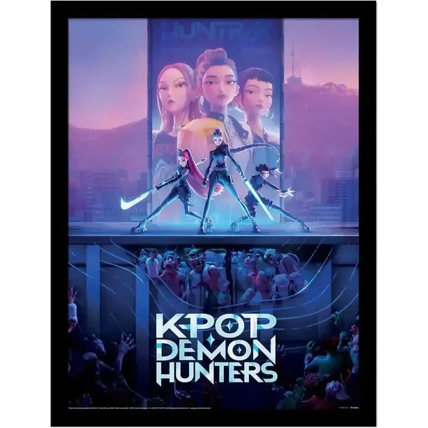 Rámovaný obraz Pyramída International K-Pop Demon Hunters - Key Art - Dekorácie - Hlavný obrázok