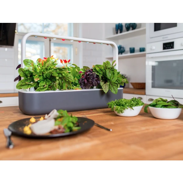 Click and Grow Smart Garden 9 šikovný kvetináč + 9ks kapsúl so semienkami sivý - Kvetináče - Obrázok ILEQ000401