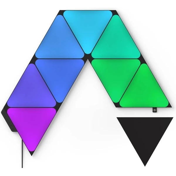 Nanoleaf Shapes Black Triangles Starter Kit inteligentné trojuholníkové osvetlenie, 9 kusov - Inteligentné osvetlenie - Hlavný obrázok