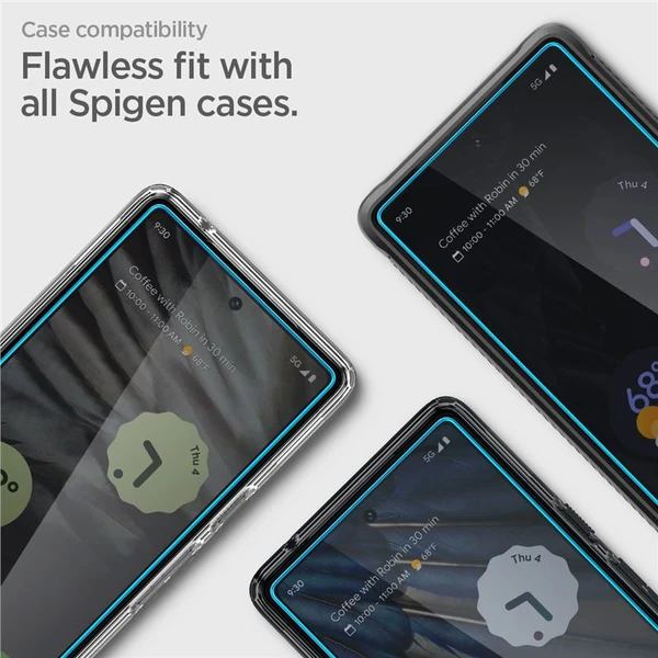 Spigen Glass AlignMaster 2 Pack tvrdené sklo pre Google Pixel 7a číre - Ochranné fólie a sklo - Obrázok IMV1000701