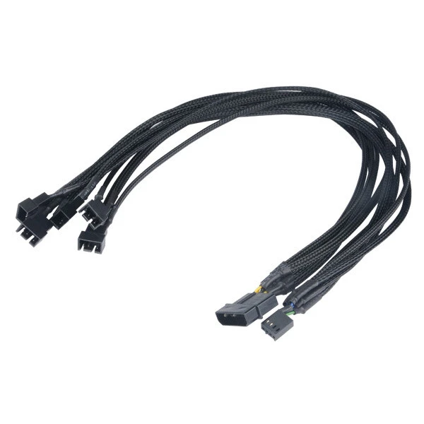 Akasa Flexa FP5 pre pripojenie 5 PWM ventilátorov - Káble a redukcie - Obrázok IN4X600301