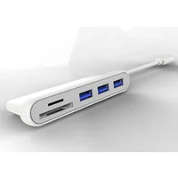 PremiumCord USB3.1 Typ-C húb 3x USB3.0 + čítačka SD kariet - USB huby
