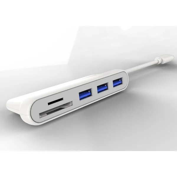 PremiumCord USB3.1 Typ-C húb 3x USB3.0 + čítačka SD kariet - USB huby - Hlavný obrázok