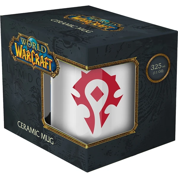 Keramický hrnček World of Warcraft Horda - biely 330 ml (darčekové balenie) - Hrnčeky - Obrázok INGG000K01