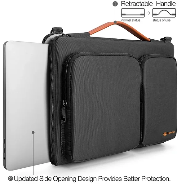 tomtoc Messenger 16" MacBook Pro 2019 čierna - Tašky - Obrázok INKK200401