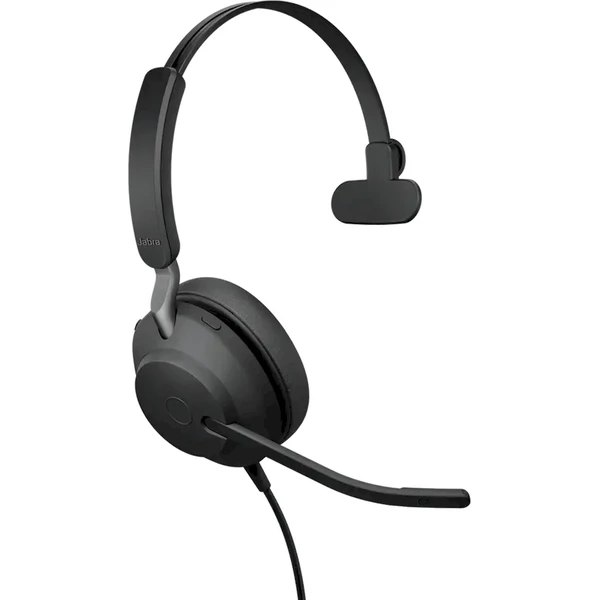 Jabra Evolve2 40 SE USB-C/A UC Mono slúchadlá čierna - Slúchadlá - Obrázok IO4J000K01