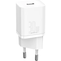 Baseus Rýchlonabíjačka do siete Super Si USB-C PD QC 30W biela - Nabíjačky