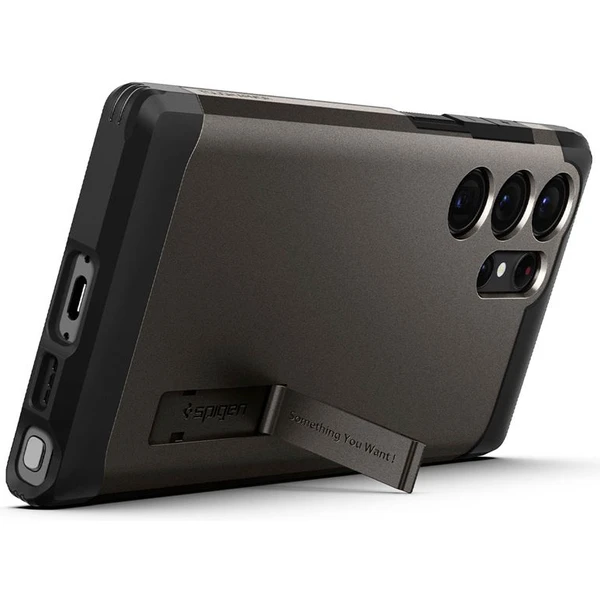 Spigen Tough Armor kryt Samsung Galaxy S23 Ultra čierny - Puzdra - Obrázok IOSL300401