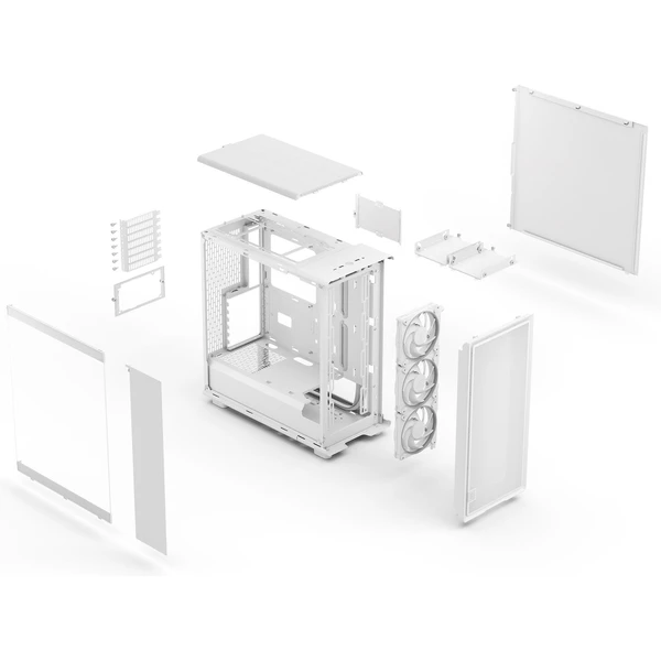 Fractal Design Epoch White TG RGB Clear tint - Počítačové skrine - Obrázok IPCF000K01