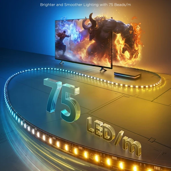 Govee AI Sync Box 2 Smart TV RGBICW podsvietenie 55-65 - Inteligentné osvetlenie - Obrázok IPKK000K01