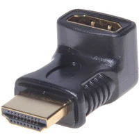 PremiumCord HDMI/HDMI redukcia so zahnutým konektorom čierna - Káble a redukcie