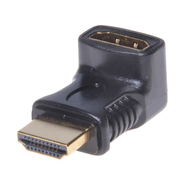 PremiumCord HDMI/HDMI redukcia so zahnutým konektorom čierna - Káble a redukcie - Hlavný obrázok
