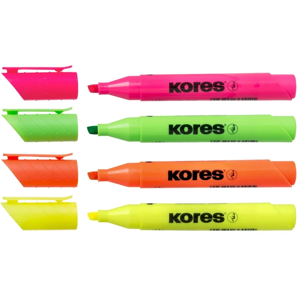 Kores HIGH LINER PLUS popisovače set 4 farieb - Popisovače - Obrázok IQ7H000K01