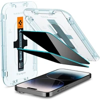 Spigen Glass EZ Fit Privacy 2 Pack ochranné sklo iPhone 14 Pro - Ochranné fólie a sklo