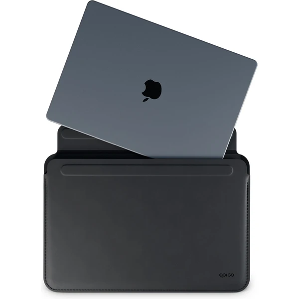 Epico kožené púzdro pre Macbook Pro 16" čierny - Puzdra - Hlavný obrázok