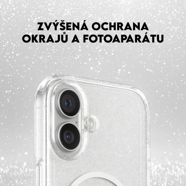 PanzerGlass® CARE Star Lit kryt s MagSafe Apple iPhone 17 trblietavý/biely - Puzdra - Obrázok IQDH000K01