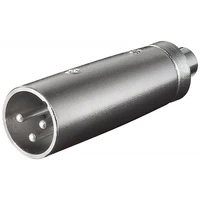 PremiumCord XLR/Cinch mikrofónna redukcia strieborná - Káble a redukcie