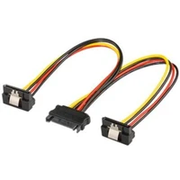 PremiumCord napájacia rozdvojka k HDD SATA - 2x SATA zalomený 90 ° - Káble a redukcie