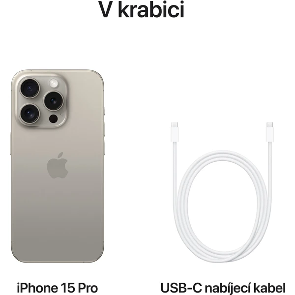 Apple iPhone 15 Pro 1TB prírodný titán - Mobilné telefóny - Obrázok IT39000601