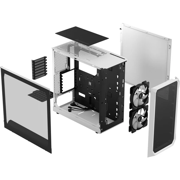 Fractal Design Focus 2 RGB White TG Clear Tint - Počítačové skrine - Obrázok IT6A000601