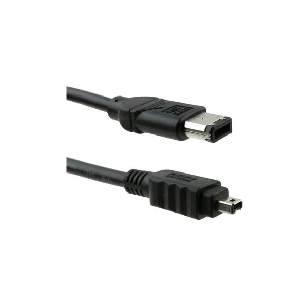 PremiumCord FireWire 6pin/FireWire 4pin kábel 4,5m čierny - Káble a redukcie - Hlavný obrázok
