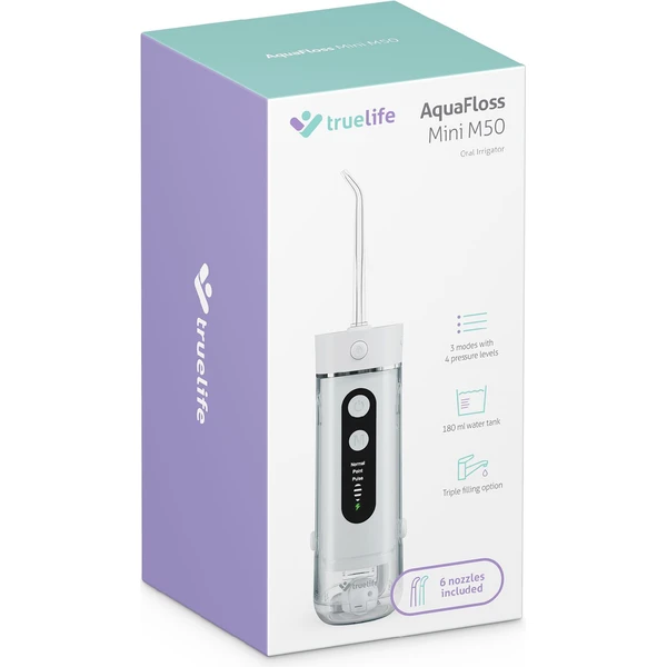 TrueLife AquaFloss Mini M50 ústna sprcha biela - Ústne sprchy - Obrázok ITUL000K01