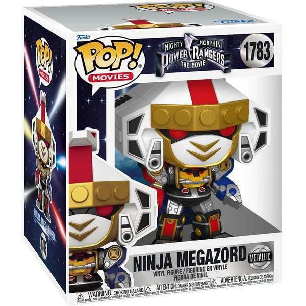Funko POP! #1783 Movies: Mighty Morphin Power Rangers The Movie - Ninja Megazord (Super) (Metallic) - Funko POP! - Obrázok IU7H000K01