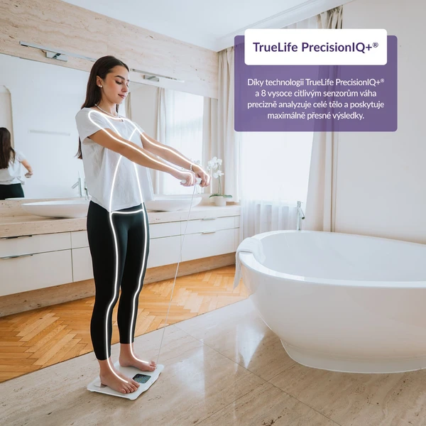 TrueLife FitScale W8 múdra váha biela - Inteligentné váhy - Obrázok IVUL000K01