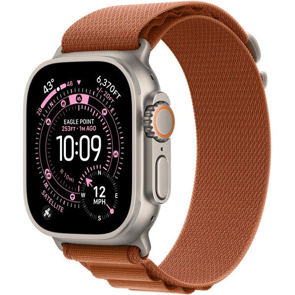 Apple Watch 49/46/45/44mm terakotový Alpský ťah malý prírodný titán
